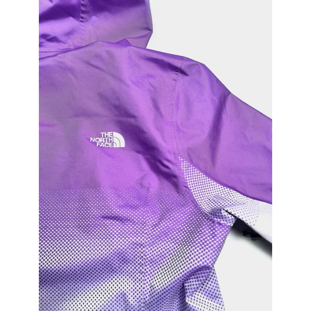The North Face Womsns Jacket Purple White Gradient HyVent 2.5L Jacket S/P - Picture 8 of 11